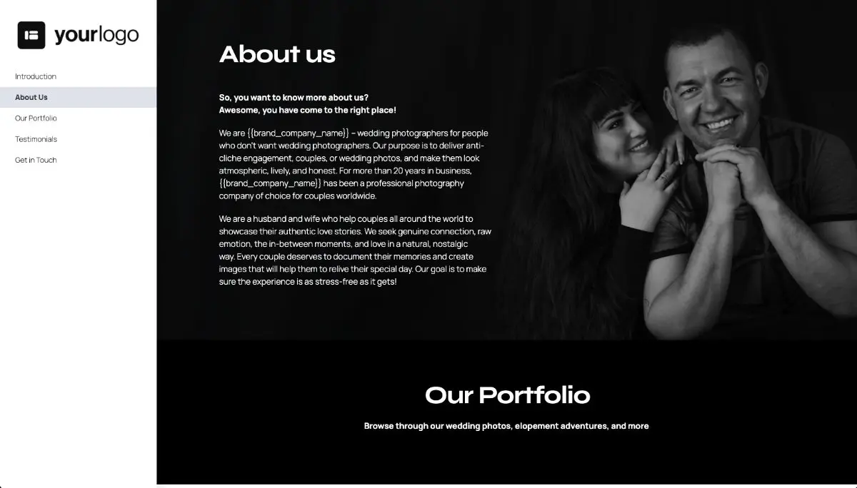 Creative Brochure Template - Use your own colours, copy and images