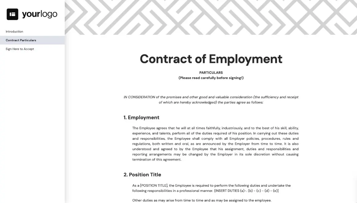 Employment Contract Template (US) - The Contract