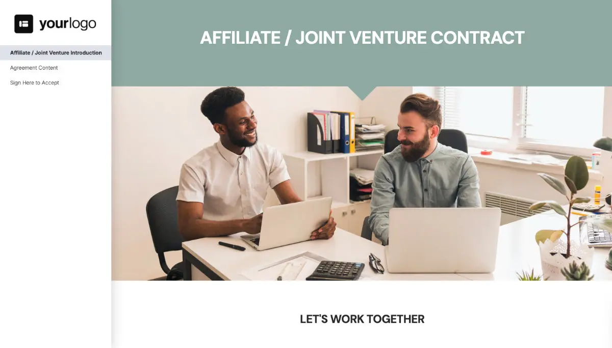 Joint Venture Agreement Template (US) Slide 2