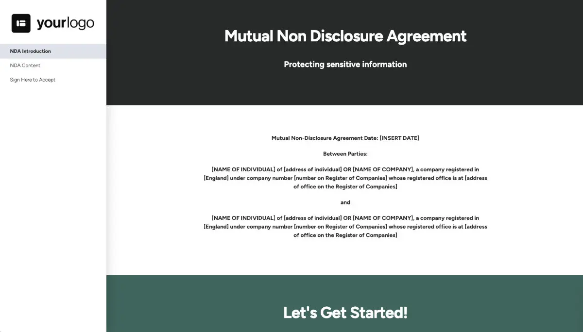 Non Disclosure Agreement Template (UK) - The legal basics