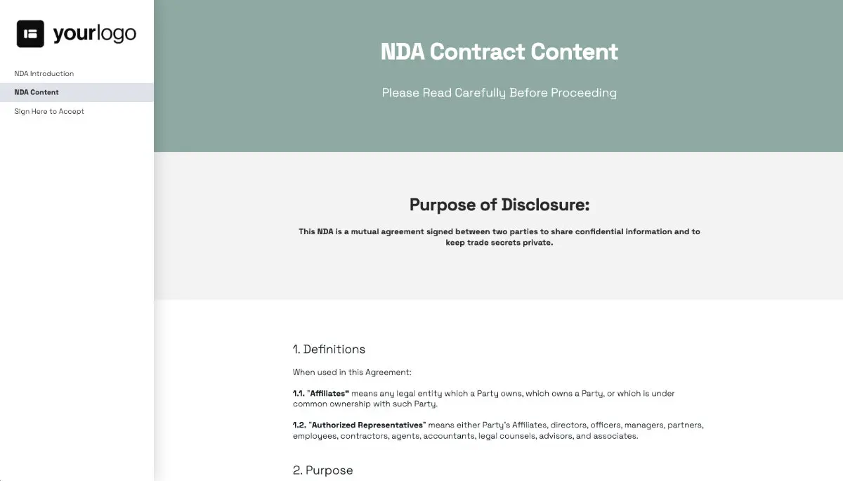 Non Disclosure Agreement Template (US) - The Contract