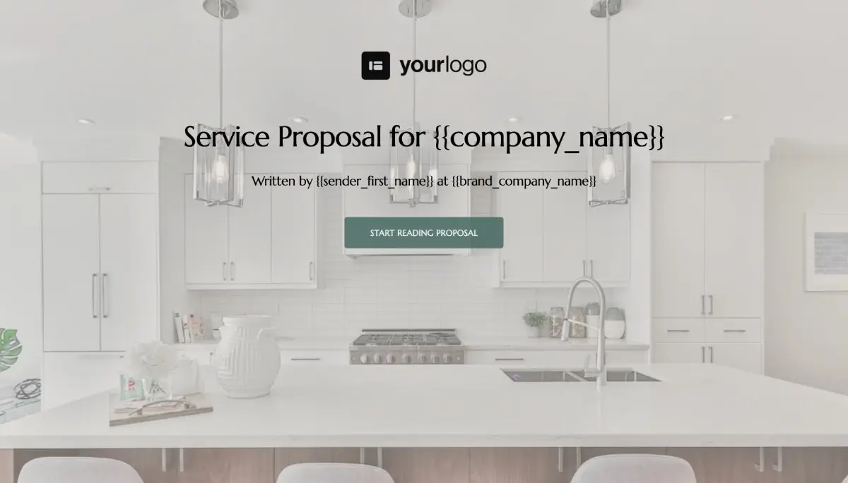 General Service Proposal Template - Green Brown - Stunning cover