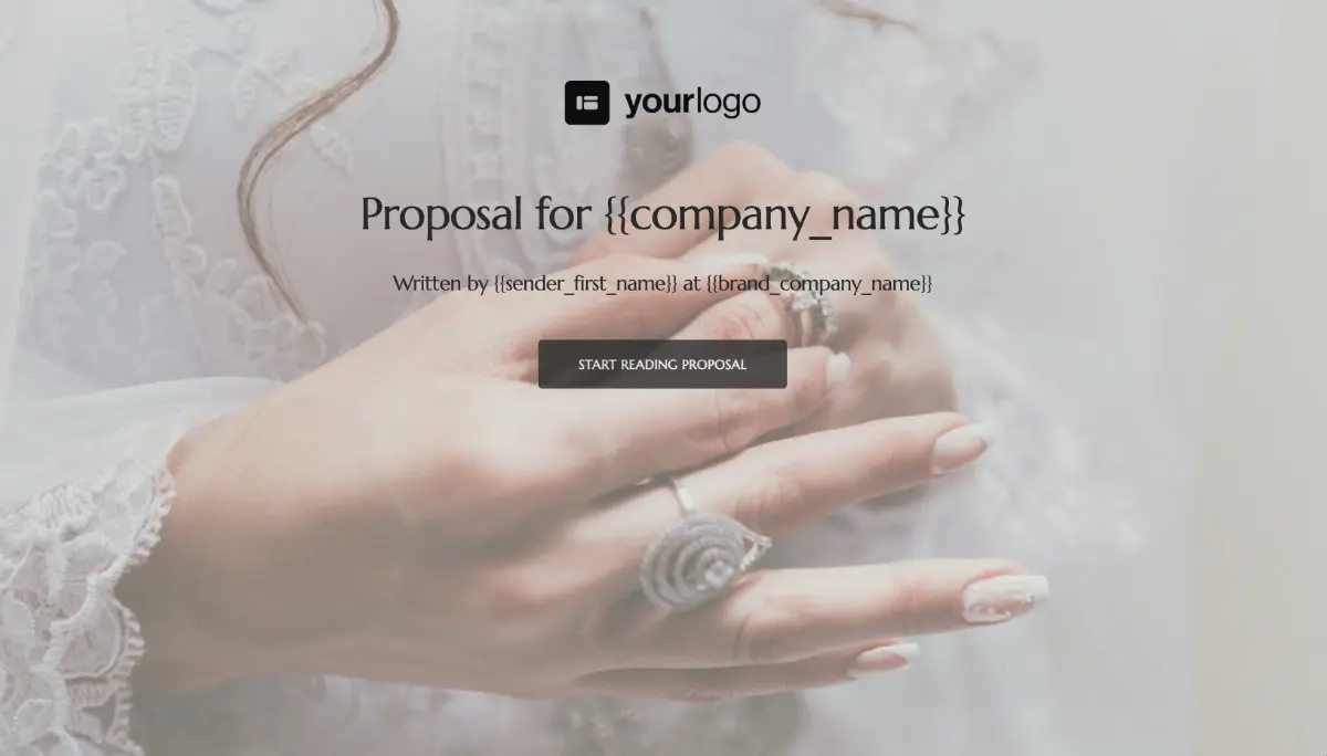 General Product Proposal Template - Cream - Beautiful cover