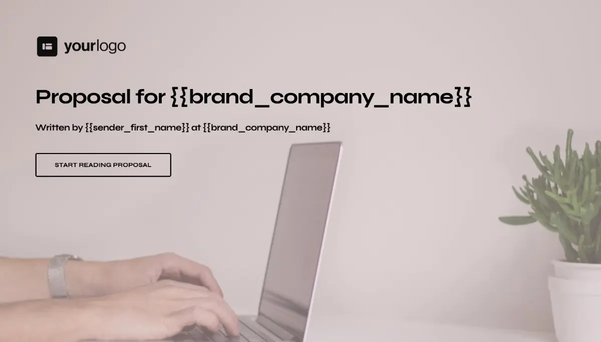 General Product Proposal Template - Pink - Beautiful cover