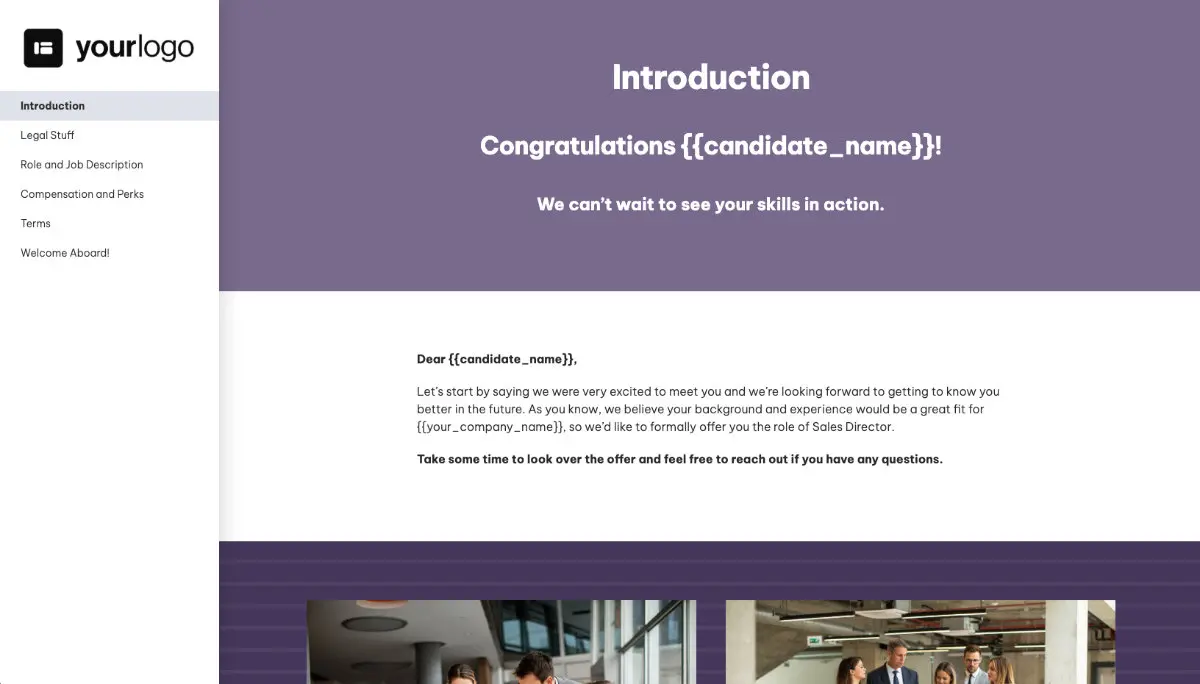 Sales Director Job Offer Template Slide 2