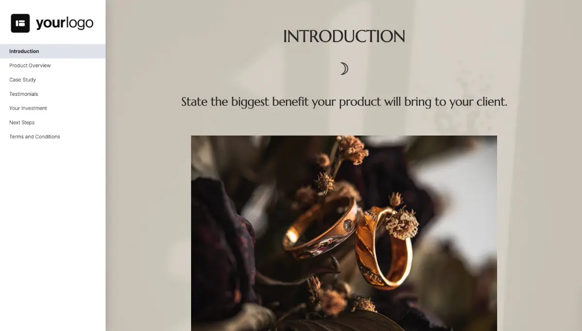 General Product Proposal Template - Cream - Introduction