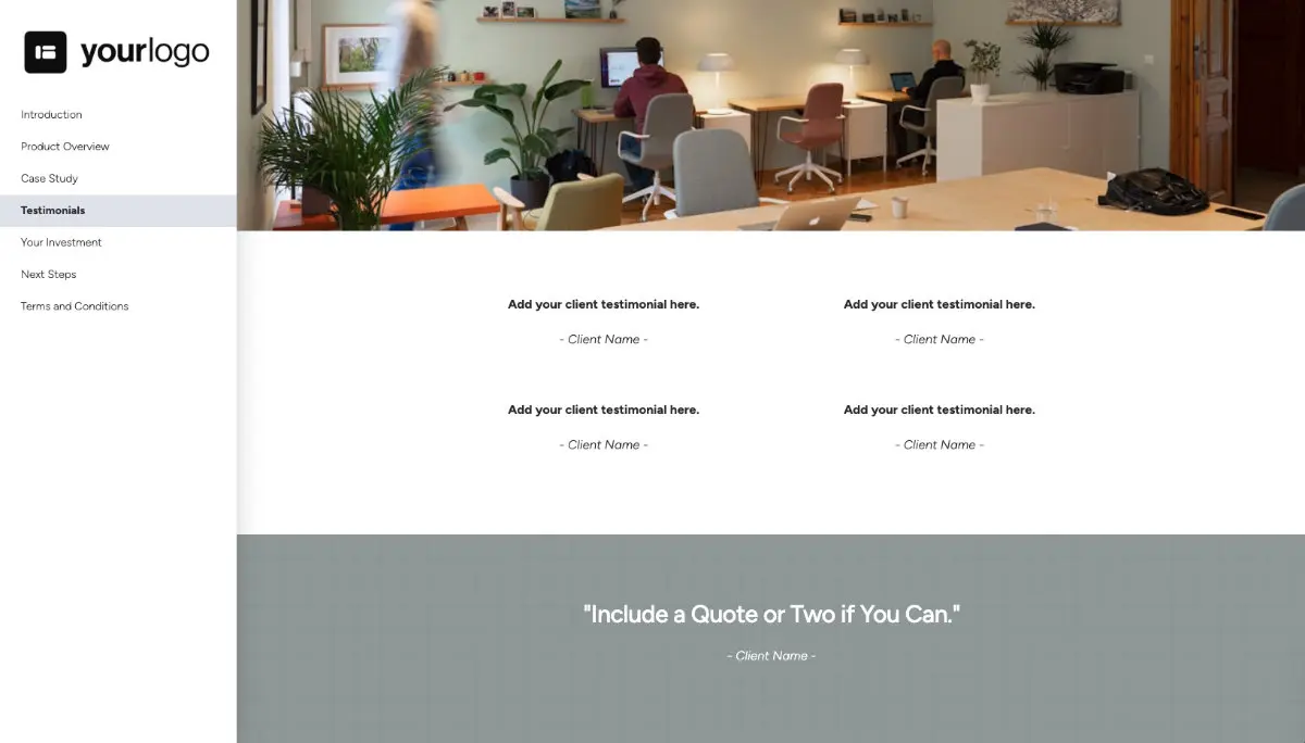 General Product Proposal Template - Dark Green Slide 5