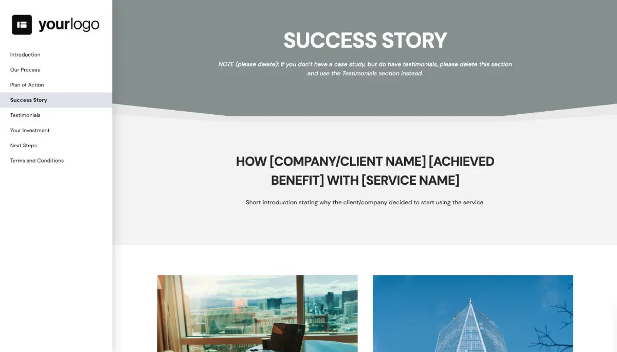General Service Proposal Template - Gray Slide 5
