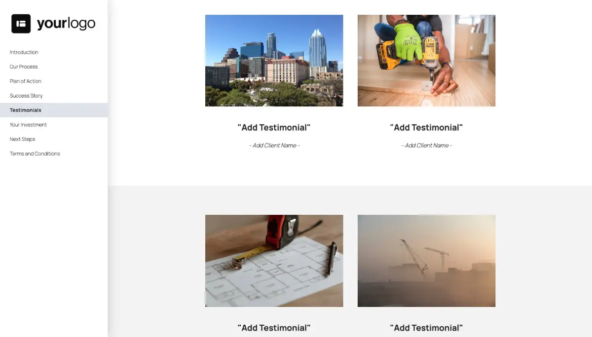 General Service Proposal Template - Dark Gray Slide 6