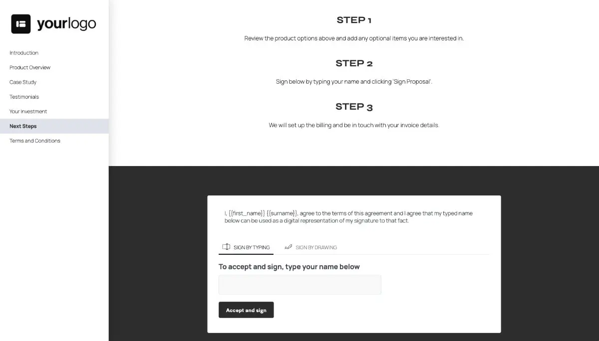 General Product Proposal Template - Dark Gray Slide 7
