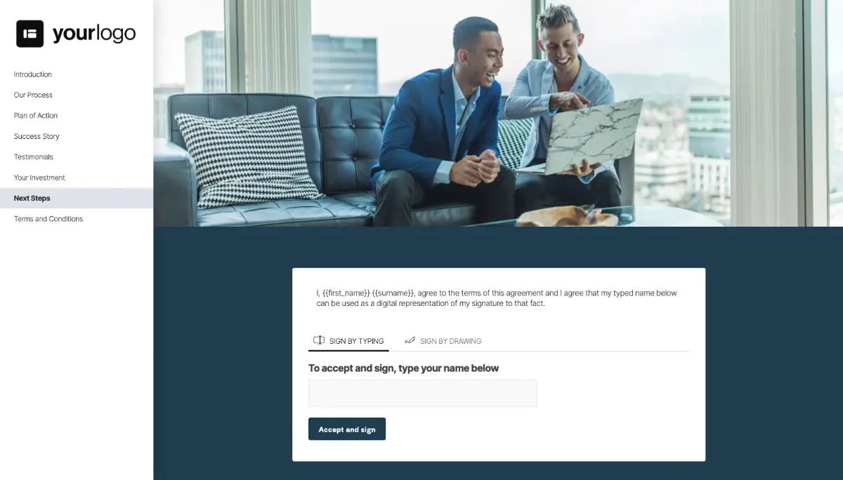 General Service Proposal Template - Deep Blue Slide 8