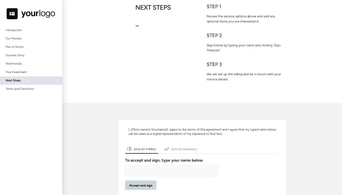 General Service Proposal Template - Light Blue Slide 8