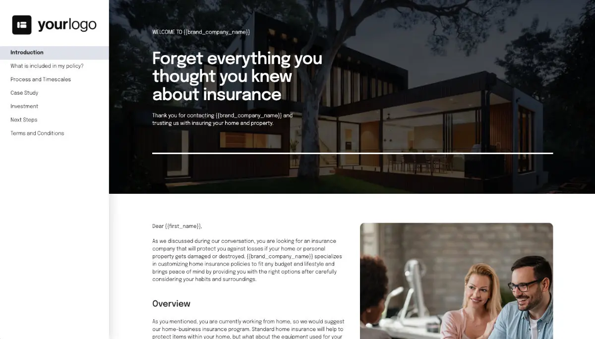 Insurance Proposal Template Slide 2