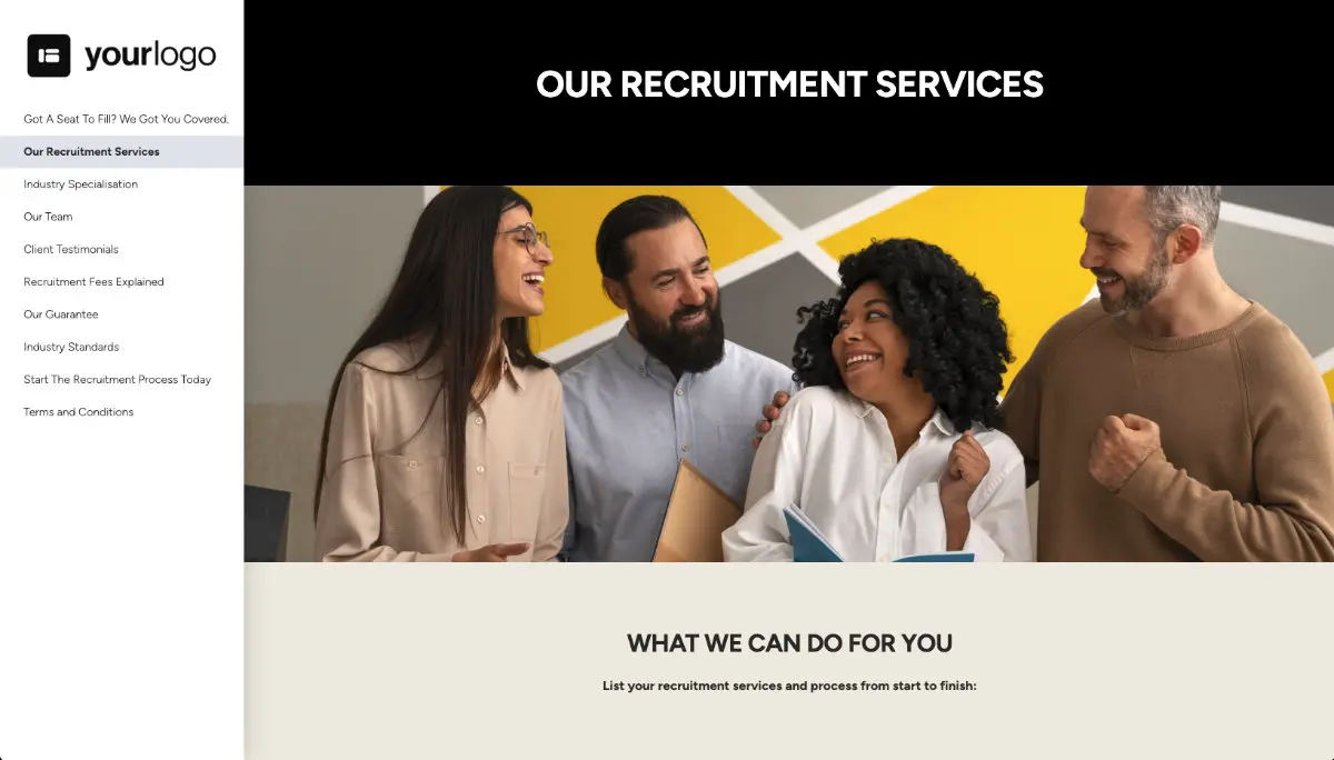 Recruitment Proposal Template Slide 3