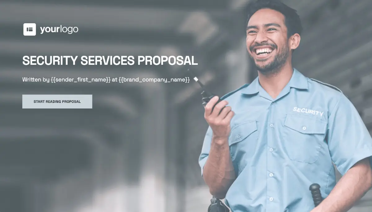 Security Proposal Template