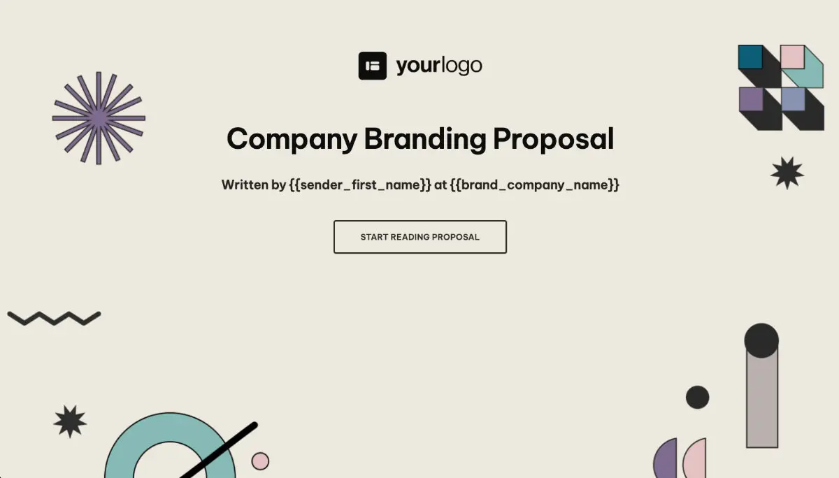 Brand Design Proposal Template