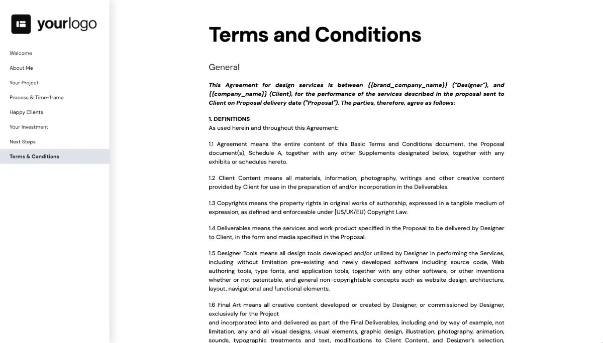 Freelance Design Proposal Template Slide 9