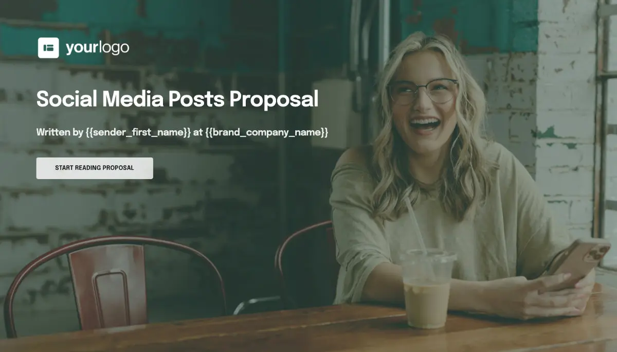 Social Media Posts Proposal Template