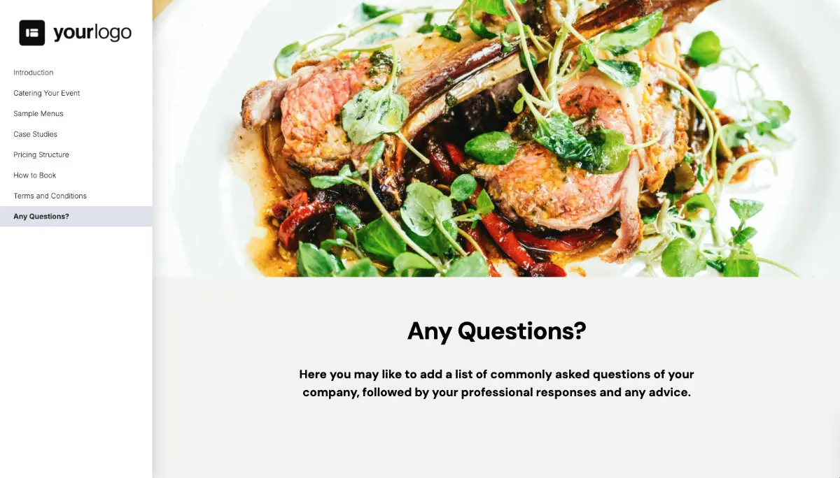 Catering Proposal Template Slide 9