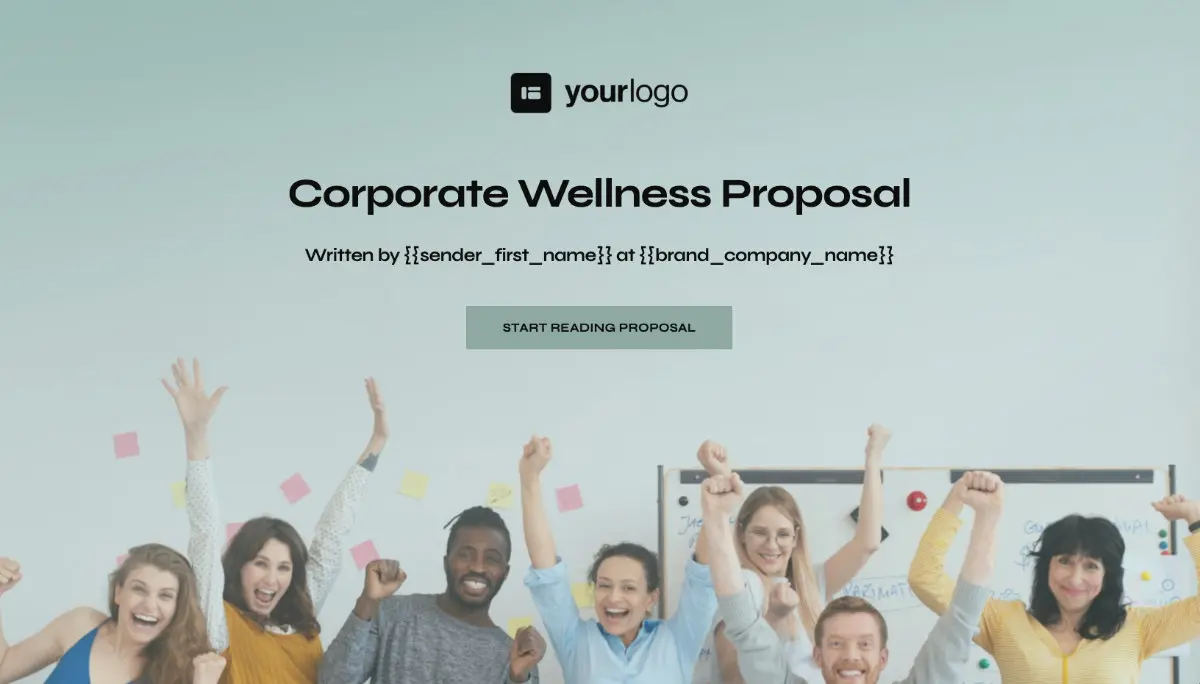 Corporate Wellness Proposal Template