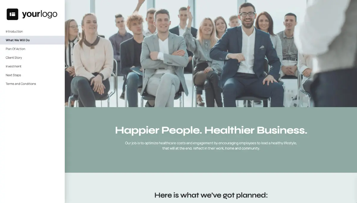 Corporate Wellness Proposal Template Slide 3