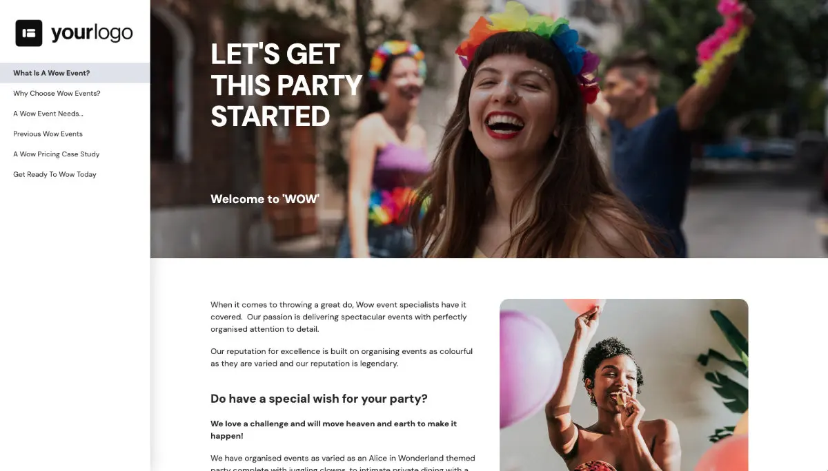 Event Planning Proposal Template Slide 2