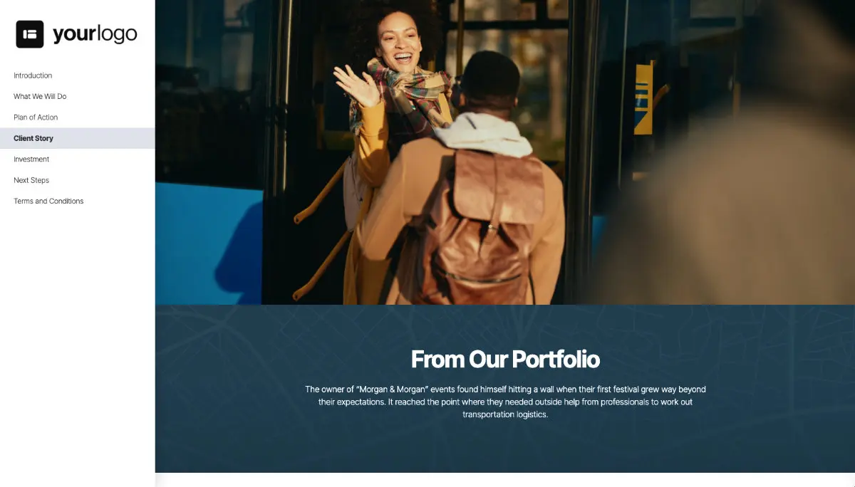 Transportation Proposal Template Slide 5