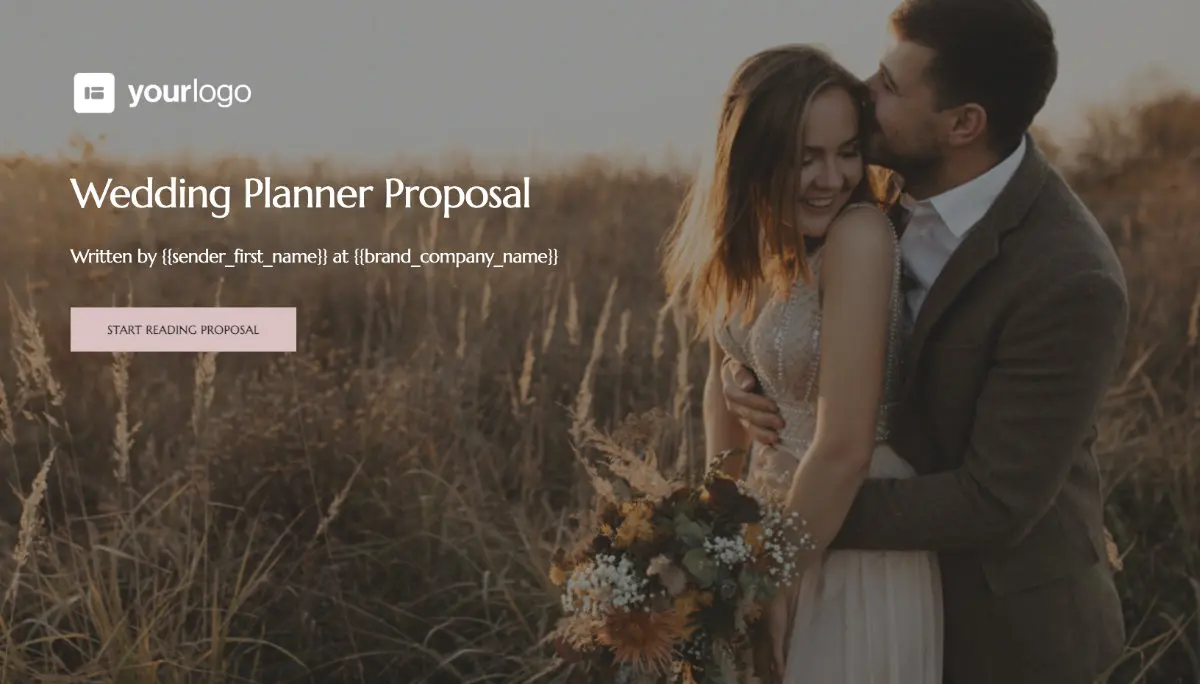 Wedding Planner Proposal Template
