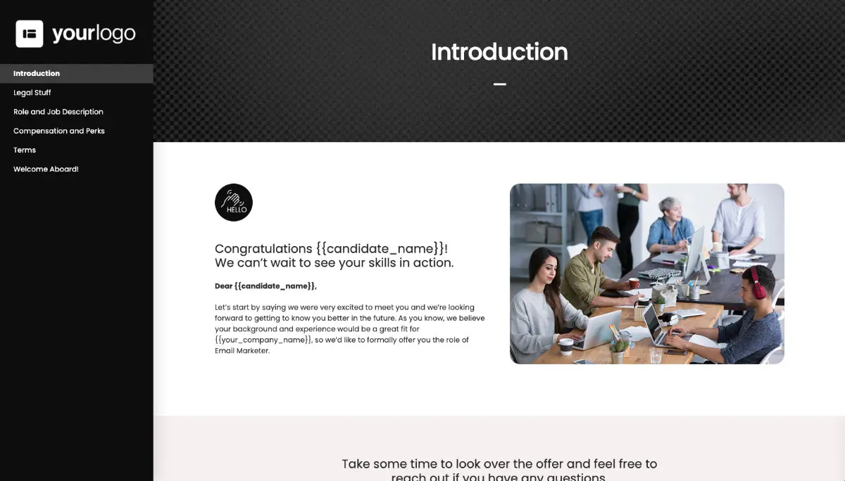 Email Marketer Job Offer Template Slide 2