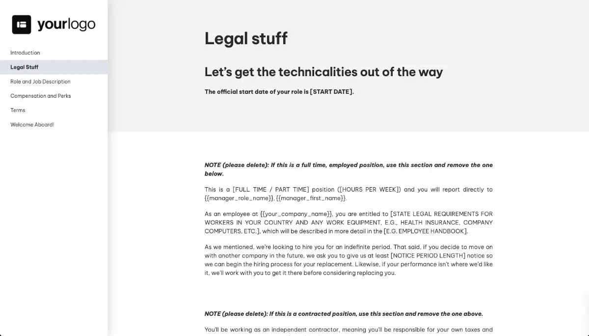 Business Development Representative Job Offer Template - All Bases Covered