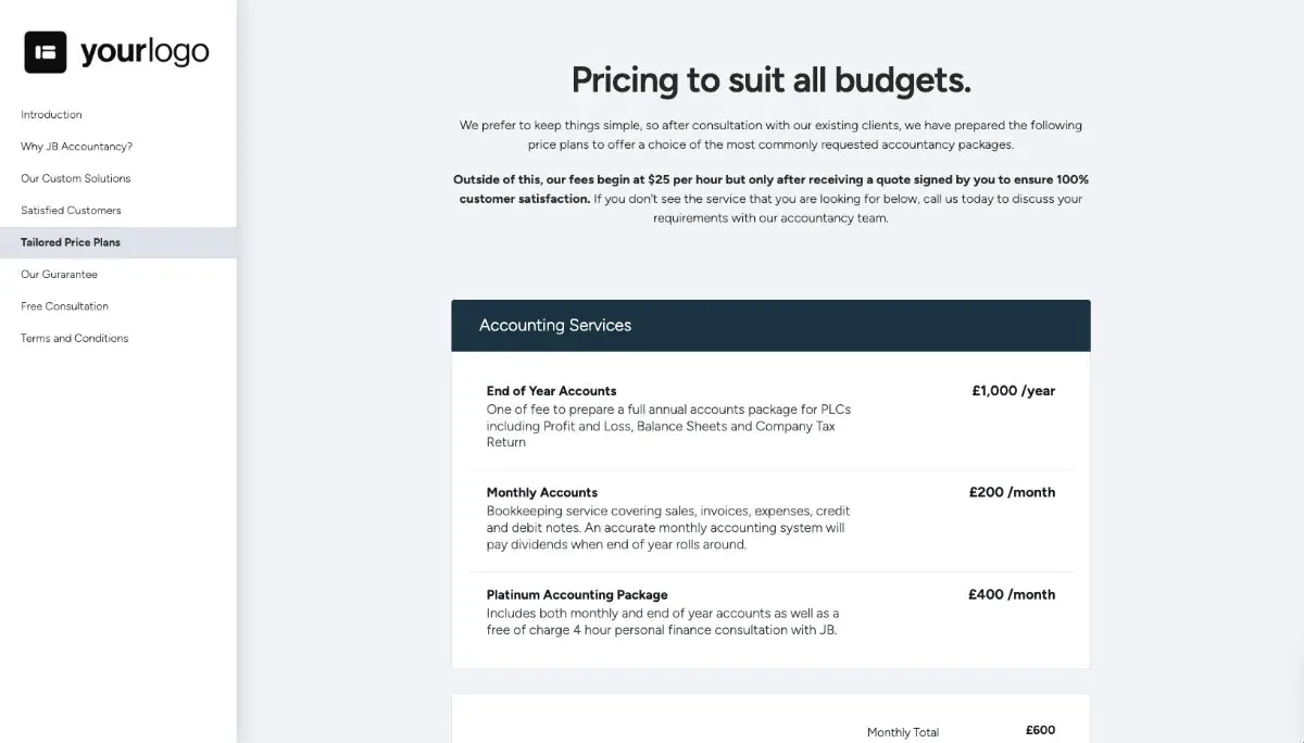 Accounting Proposal Template Slide 6