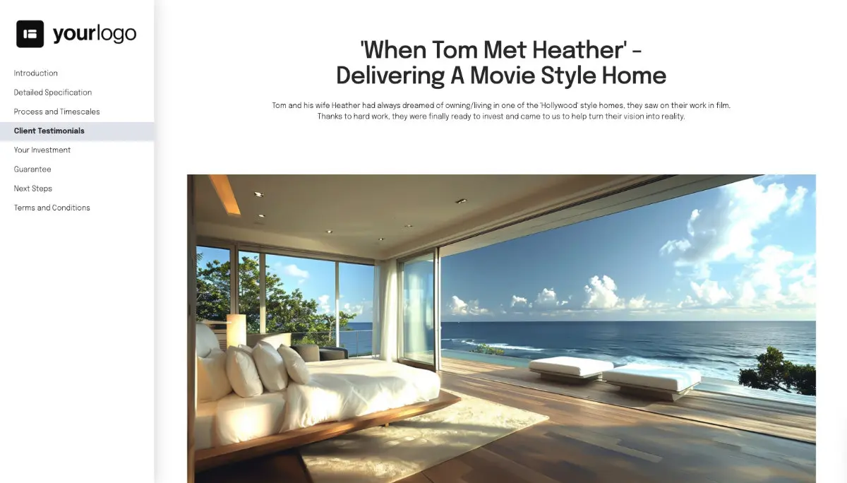 Architecture Proposal Template Slide 5