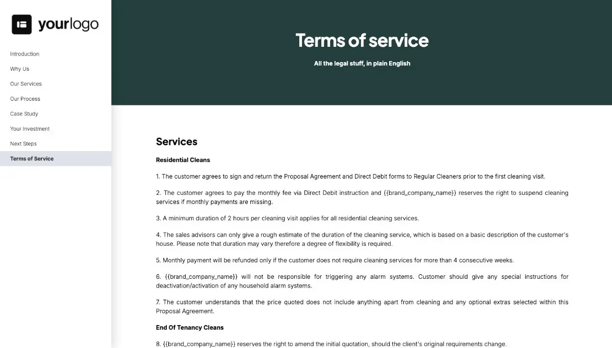 Cleaning Service Proposal Template Slide 9