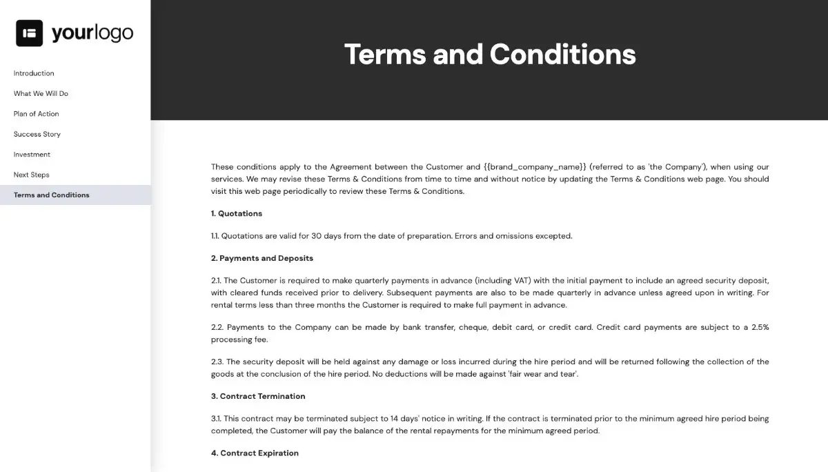 Home Staging Proposal Template - Pre-written contract