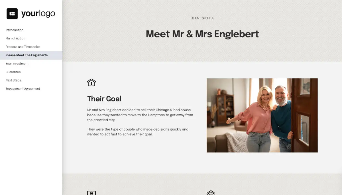 Real Estate Proposal Template - Case study example