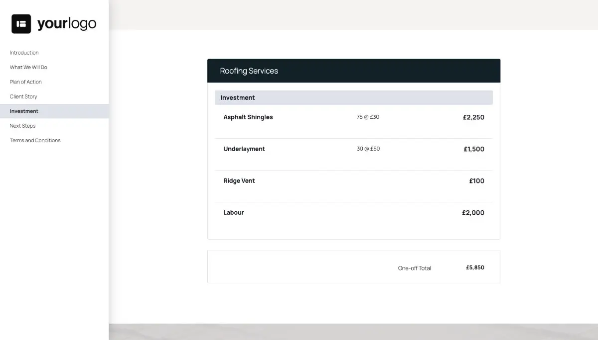 Roofing Proposal Template Slide 6