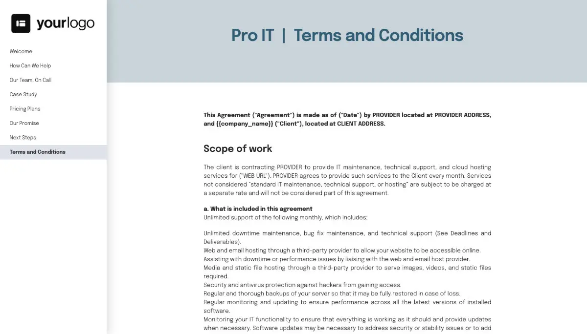 IT Support Services Proposal Template Slide 9
