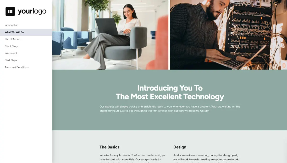 Network Design Proposal Template Slide 3