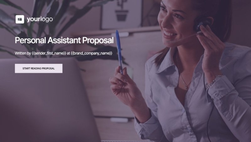 Personal Assistant Proposal Template