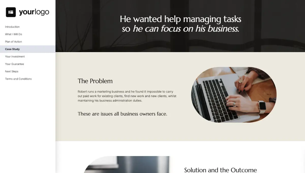Virtual Assistant Proposal Template Slide 5