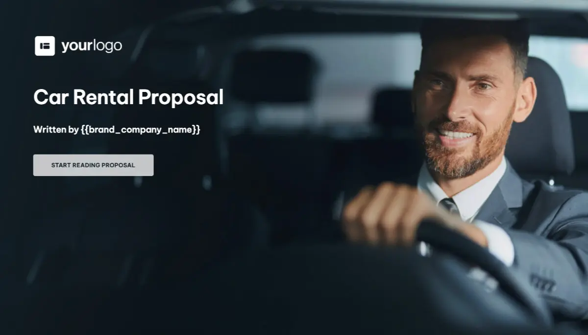 Car Rental Proposal Template