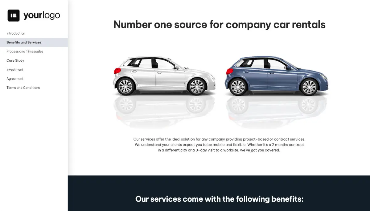 Car Rental Proposal Template Slide 3