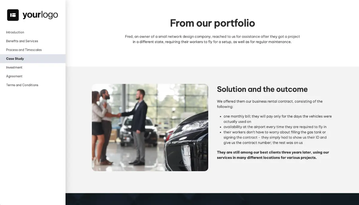 Car Rental Proposal Template Slide 5