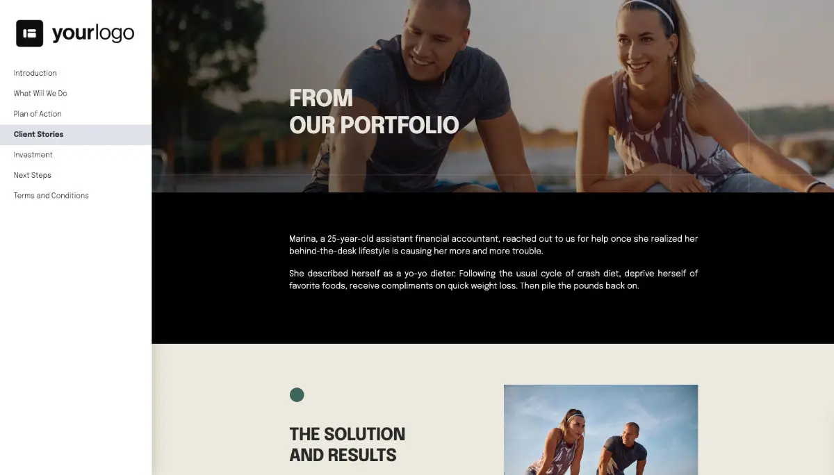 Fitness Proposal Template Slide 5