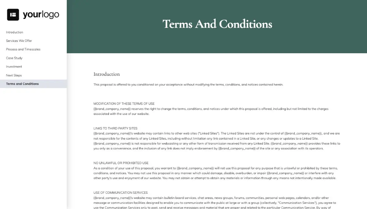 Medical Services Proposal Template - Pre-written contract