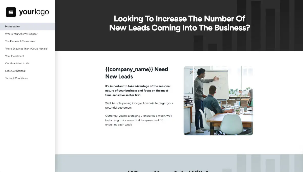 Google Adwords Proposal Template Slide 2