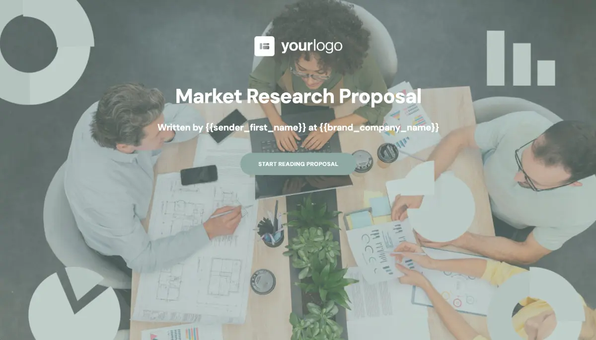 Market Research Proposal Template - Stunning cover