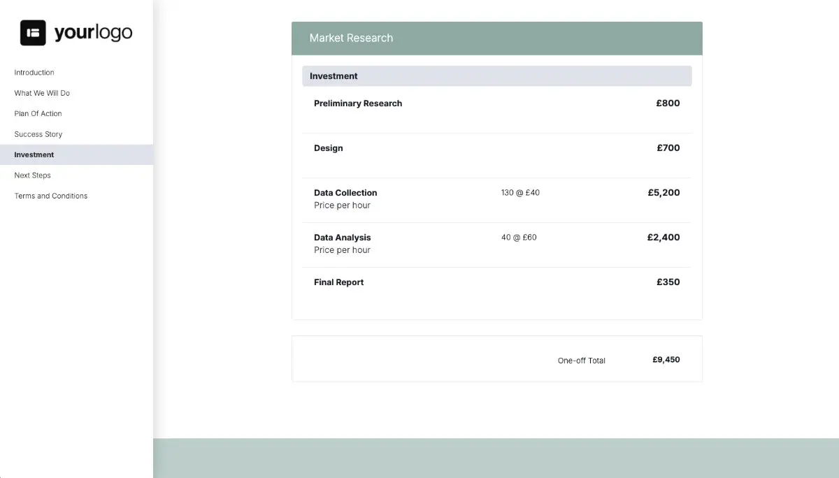 Market Research Proposal Template Slide 6