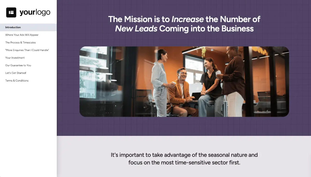 Marketing Services Proposal Template Slide 2