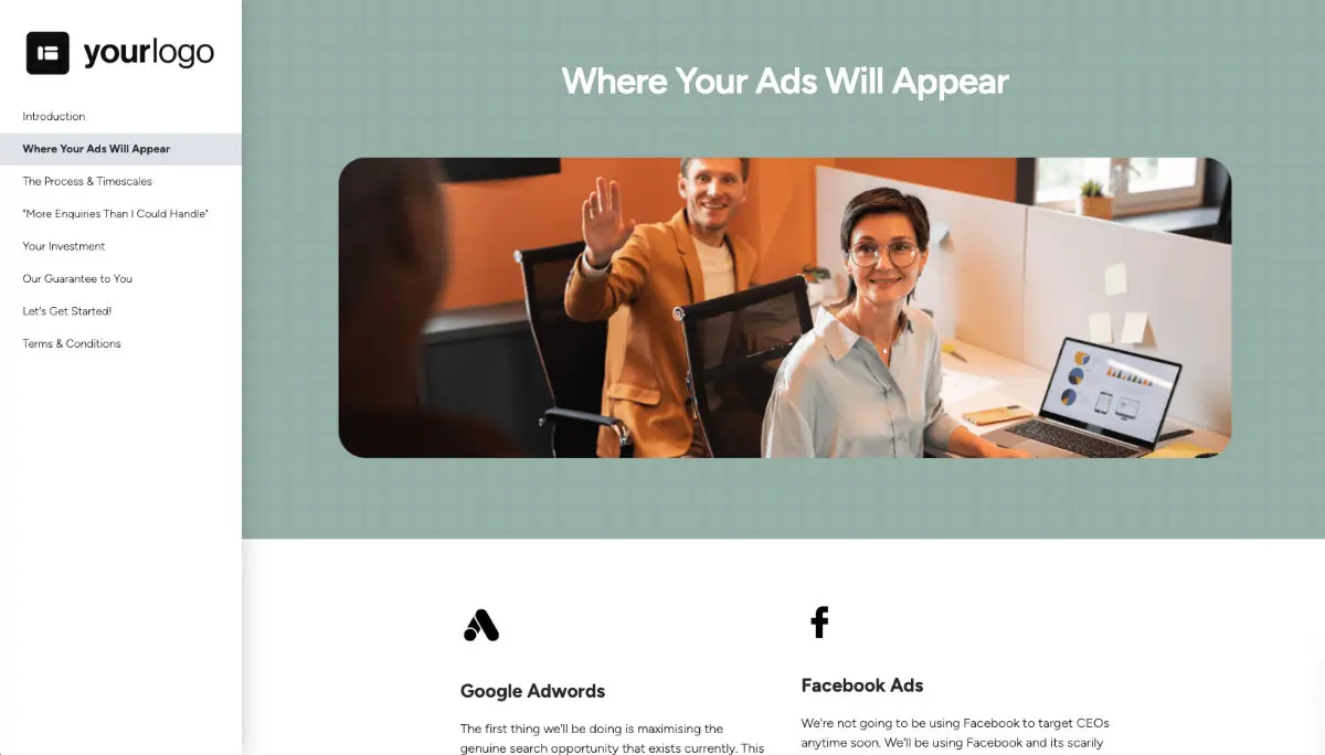 Marketing Services Proposal Template Slide 3